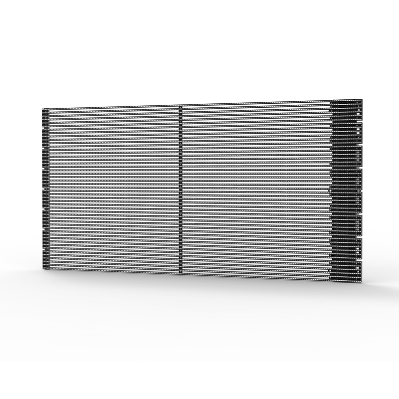 户外格栅式透明屏