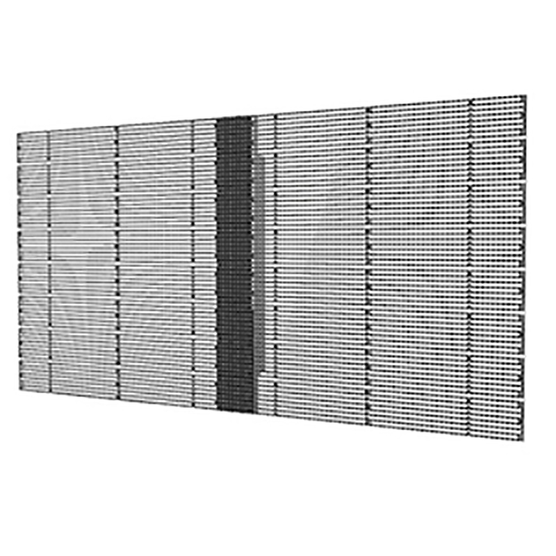 室内格栅式透明屏
